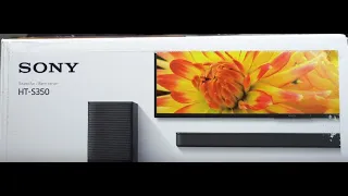 SONY SOUNDBAR HT-S350 UNBOX, SOUND TEST AND REVIEW