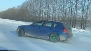 BMW 130i e87 winter drift