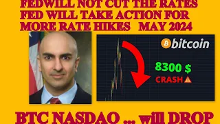 🚨🚨🚨FED Will Go For More Rate Hikes❗❗❗Kashkari,Logan,Powell and Bowman said it Many Times❗BTC Crash