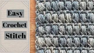 How To Crochet The Aligned Puff Stitch // Crochet Tutorial // Easy Crochet Stitch // Crochet Pattern