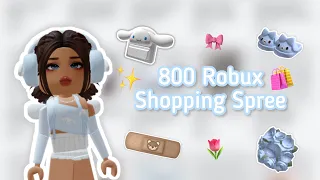 800 robux shopping Spree😱