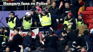 Hungary fans clash with police at Wembley | England vs Hungary | 1 - 1 | Hungary fans