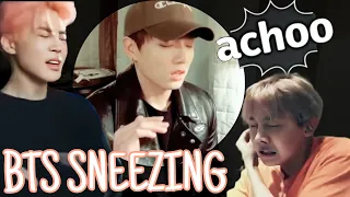 BTS Sneezing for 5 Minutes Compilation 🤧
