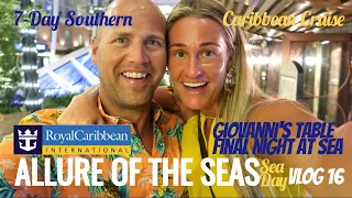 ROYAL CARIBBEAN CRUISE VLOG: Allure of the Seas Best Dinner @ Sea Giovanni's Table Unlimited Dining