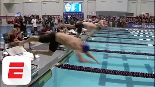 Caeleb Dressel sets SEC meet record in 100y freestyle at SEC Swimming Championship | ESPN