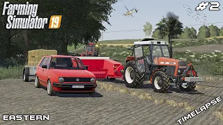 Baling 300 bales with Ursus and Lely AP730 | Animals on Eastern | Farming Simulator 19 | Episode 2