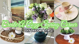 Create a Cozy Spring Corner: DIY Decor & Tips! Decorate With Me