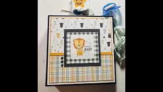 Sweet Baby Boy 6 x 6 inch Mini Scrapbook Album