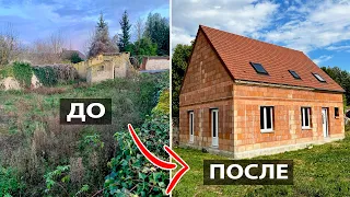 3 YEARS TIMELAPSE in 30 minutes | Couple Builds a HOUSE in France.