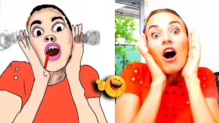 😂 Yes Yes Vegetables Song Drawing Meme | Vlad and Nikita | Funny Video