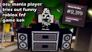 osu mania expert tries out funky friday..