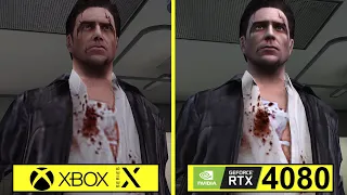 Max Payne 2 Classic Xbox Series X vs PC RTX 4080 4K 60 FPS Graphics Comparison