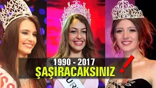 Gelmiş Geçmiş Miss Turkey Güzelleri Sizi Çok Şaşırtacak 1990   2017