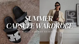 SUMMER CAPSULE WARDROBE 2024 | 30 minimal wardrobe staples to built your perfect summer closet