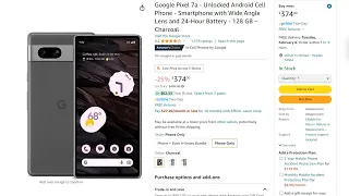 Amazon Deals: Google Pixel 7a for $349