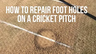 How to Repair Foot Holes on a Cricket Pitch