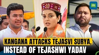 Kangana Ranaut Goofs Up In Mandi; Slams Tejasvi Surya Instead Of Tejashwi Yadav