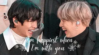 [REPOST] When Taegi just can't stop laughing together no matter where they are