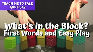 What's in the Block? First Words and Easy Play...Speech Therapy Video for Toddlers..Laura Mize