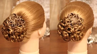 Пучок "Каракуль" | На танцы | Авторские причёски | Лена Роговая | Hairstyles by REM | Copyright ©