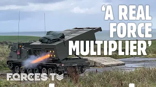 Gunners Train With The M270 MULTIPLE LAUNCH ROCKET SYSTEM 💥 | Forces TV