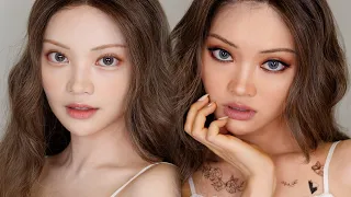 ENG)순한맛🐑vs매운맛🔥메이크업/같은 사람 맞음!! Spicy vs Pure makeup/Korean