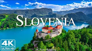 FLYING OVER SLOVENIA 4K UHD - Relaxing Music Along With Beautiful Nature Videos - 4K Video HD