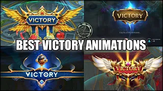 BEST MOBILE MOBA VICTORY ANIMATIONS | MOBILE LEGENDS, AOV, LOL: WR, HEROES ARENA