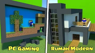 Lomba Build Battle PC Gaming dan Rumah Modern di MCPE