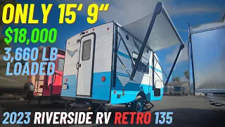 A Used 2023 Travel Trailer?!? 2023 Riverside RV Retro 135 Video Walkthrough