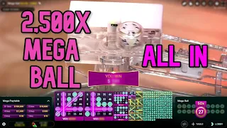 WE WENT ALL IN ON MEGA BALL AND GOT A  2,500X...