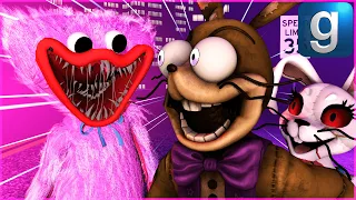 Gmod FNAF | Glitchtrap Gets Hunted Down By Kissy Missy From Poppy Playtime!