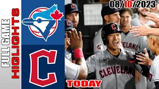 Cleveland Guardians vs Toronto Blue Jays FULL GAME HIGHLIGHTS |  August 10, 2023 | MLB 2023