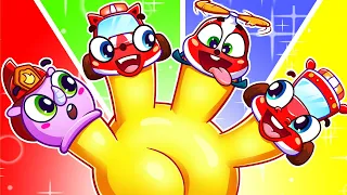 Fire Finger Family 🚒🚗👨🏻‍🚒👩🏻‍🚒🔥| Songs for Kids by Toonaland