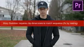 Warp Stabilizer When Clip Doesn't Match Dimensions? (EASY Premiere Pro Tutorial)