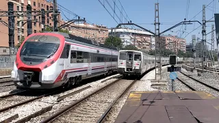 Cruce de trenes en Villaverde Bajo