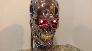 Sideshow Terminator Endoskull Lifesize 1:1 CHROME Clean Bust Stan Winston Studios