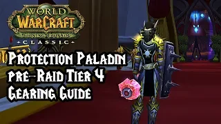 World of Warcraft: Burning Crusade Classic - Protection Paladin Tank pre-Raid BiS/Tier 4 Gear Guide