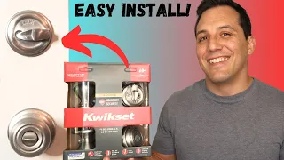 How to Install a Doorknob and Deadbolt in 10 minutes - Kwikset Lock Install with Smart Key