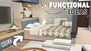 🤍Beautiful Interior Ideas • Functional👍 | NoCC or Mods | Building Tutorial | The Sims 4