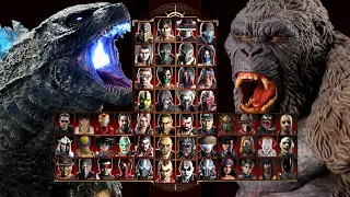 Mortal Kombat 9 - GODZILLA 🐊 & KONG 🐵 - Expert Tag Ladder - Gameplay @(1080p) - 60ᶠᵖˢ ✔