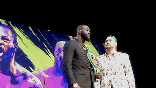 WATCH & LISTEN Wilder & Fury face-off as they reunite since EPIC DRAW