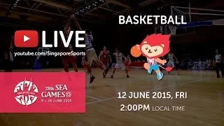 Basketball Men's Malaysia vs Indonesia (Day 7) | 28th SEA Games Singapore 2015