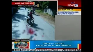 BP: Grade 9 student, patay nang ma-hit and run sa Pangasinan