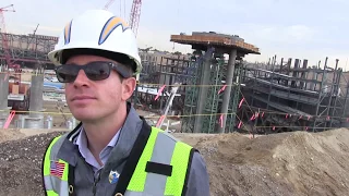 Los Angeles Stadium  Site Tour for the future Field for Chargers and Rams: John Spanos Interview