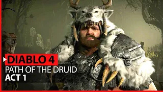 DIABLO 4 - Story Lets Play Gameplay ACT 1 - DRUID Gameplay - No Commentary