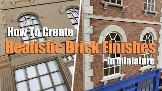 Creating Realistic Brick Finishes on Dolls Houses & Models using Realistic Brick Compound & Stencil