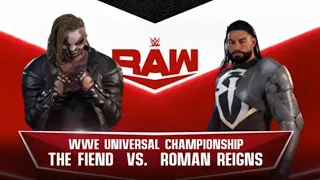 WWE 2K22 PS4 : The Fiend Bray Wyatt Vs. Roman Reigns (WWE Universal Championship)