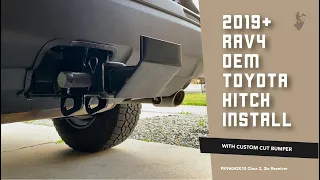 2019+ RAV4 OEM Toyota Hitch Install - Increase Your Clearance and Departure Angle!