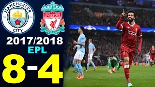 Liverpool vs Manchester City 8-4. (2017/2018) All Goals & Extended Highlights.